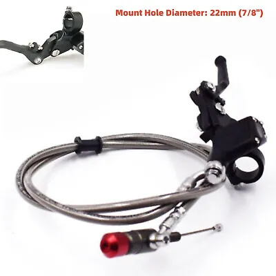 Aluminum 7/8  Motorcycle Hydraulic Clutch Brake Pump Master Cylinder Levers Kit • $43.80