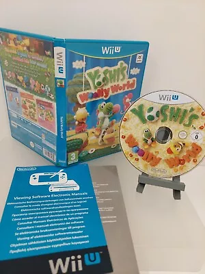 Yoshi's Woolly World Nintendo Wii U Game & Manual Clean Disc Pal • £15.99