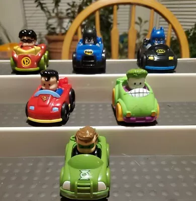 $14.99 • Buy Little People Wheelies Car Racer DC Comics Super Heroes Toys Lot Of 6