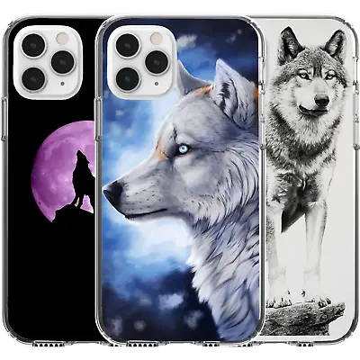 Silicone Cover Case Animal Wolf Wolves Pack Stong Alpha King K9 Snow Howl Art • $16.95