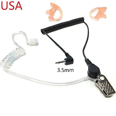 Acoustic Tube Earpiece 3.5mm With Semi Custom Ear Mold All Sizes Available • $10.90