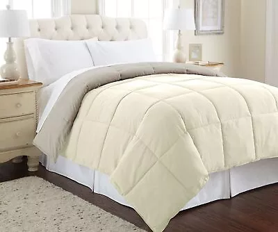 Modern Threads Down Alternative Microfiber Quilted Reversible Comforter • $42.51