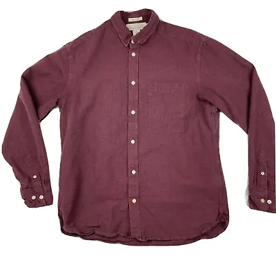 $10.73 • Buy H&M Label Of Graded Goods Long Sleeve Button Up Shirt Men's Size Large