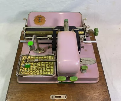 Wow TCG Machine IN Typewriter Index Cute London Pink Model 4 Of 1930 • $2573.23