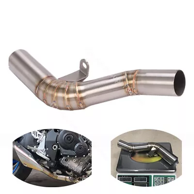 Exhaust Mid Link Pipe Connect Stock Muffler For Suzuki GSXR750 GSXR600 2008-2010 • $68.39