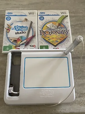 Wii UDraw Tablet - Pictionary & U Draw Studio Nintendo Wii Games. • $49.99