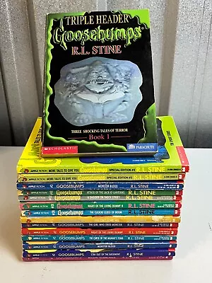 Lot Of 15 Goosebumps Series By R. L. Stine Vintage 1990s Horror Paperback Books • $40