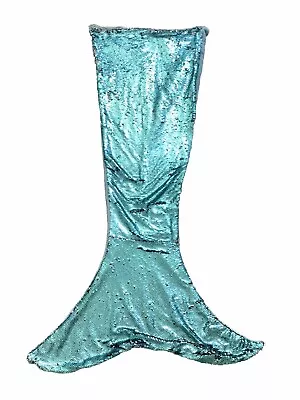 Mermaid Tail Turquoise & Silver Colour Change Sequin Pull On Blanket • £5
