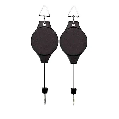 1/2/4 PCS Retractable Pulley Hook Hanging Pull Down Hanger Garden Flower Plant • $9.64