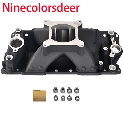 High Rise Single Plane Intake Manifold For 1957-95 Small Block Chevy SBC 350 400 • $266.77