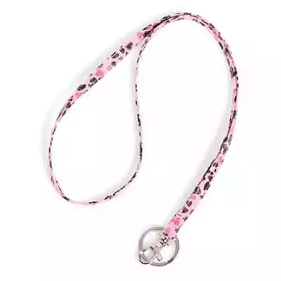 Vera Bradley Lanyard Love You Lots Pink Black Hearts Valentine For Zip ID Case • $13.29