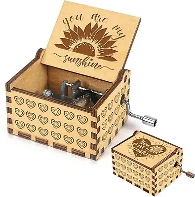 $16.99 • Buy You Are My Sunshine Music Boxes, Small Wooden Music Box You Are My Sunshine Gift