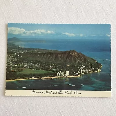 Diamond Head And Blue Pacific Ocean Kapiolani Park  Aerial View PC • $12.87