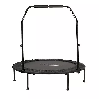 HolaHatha 48 Inch Foldable Mini Trampoline Fitness Rebounder W/Adjustable Handle • $74.99