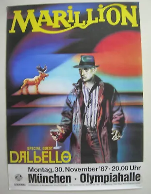 Marillion Concert Tour Poster 1987 Clutching At Straws Fish • $59.95