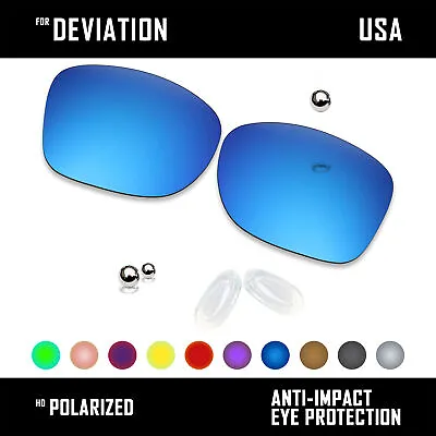 Anti Scratch Polarized Replacement Lens & Nose Pads For-Oakley Deviation OO4061 • $19.74