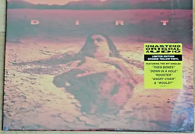 ALICE IN CHAINS Dirt 2-LP Ltd Opaque Yellow Vinyl Gatefold Sealed • $84.56