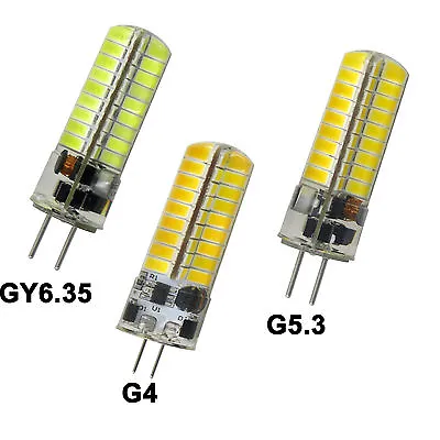 G4/G5.3/GY6.35 Bi-Pin T5 72-5730 SMD LED RV/Boat Light Bulb 12-24V Silicone Lamp • $2.34