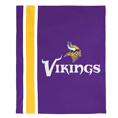 FOCO NFL Minnesota Vikings Plush Soft Micro Raschel Throw Blanket 50 X 60 • $39.99