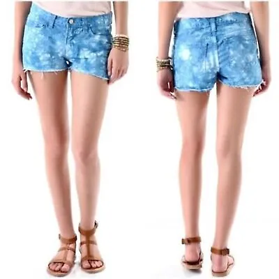 J Brand Cut Off Shorts Tie Dye Blue Bonnet New With Tags Sz 27 • $30