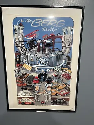 THE GENE BERG RALLY VW COLLECTORS EDITION POSTER 2001 RON PETRO 25x17” • $149.99