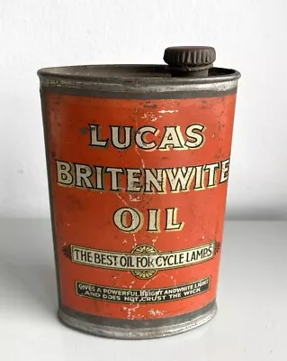 Rare Lucas Britenwite Cycle Lamp Oil Can  • £53
