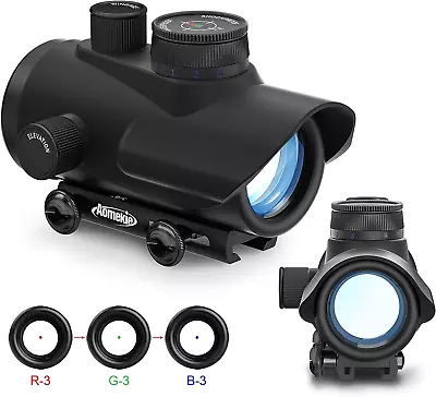 Aomekie Red Dot Sight Airsoft Scope Reflex Sight 3 Brightness Setting With Fibe • $35.49