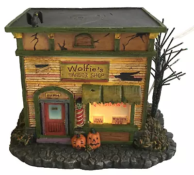 Hawthorne Village The Munsters Wolfies Barber Shop COA  Halloween Collection • $70.95