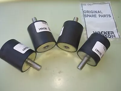 OEM  Wacker WP1550  WP1340 Plate Compactor   Rubber Shock Mount Set Of 4 • $72.50