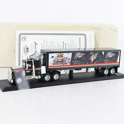 Peterbilt Tractor Truck Trailer Miller Beer Brewmasters Matchbox 1:100 CCY01-m • $18