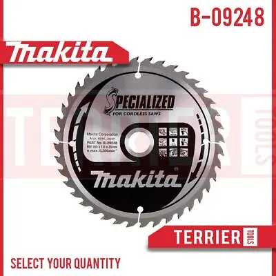 Makita B-09248 Circular Saw Blades 165mm X 40 Teeth 20mm - Select Your Pack Size • £179.95