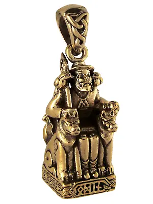 Bronze Odin The All Father Pendant Dryad Design Asatru Norse Runes Pagan Jewelry • $39.99