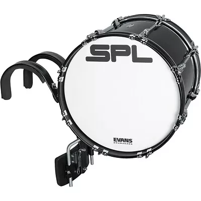 Sound Percussion Labs Birch Marching Bass Drum With Carrier - Black 16 X 14 In. • $279.99