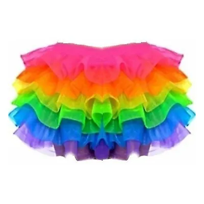 3 Layers Ladies Tutu Skirt Ballet Dance Cosplay Fancy Dress Halloween Parties UK • £8.55