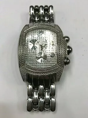 Men's Techno Master TM-2063 Wrist Watch Diamond Bezel Stainless Steel • $435