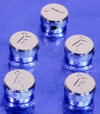 Five Chrome G Arrow Control Knobs Replacement For Gretsch Import Models 6mm • $24.99