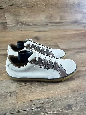 H.S. Trask Canvas   Shoes Men’s 9M Withe   Leather Sneakers • $48