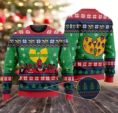 Wu-Tang Clan Ugly Christmas Sweater Music Rap Hip Hop Shirt 3D All Over Printed • $26.09