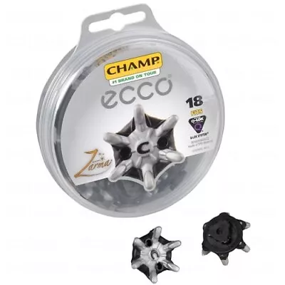 Ecco Champ Zarma Q-lok Replacment Spikes 18ct Black And Gray • $35