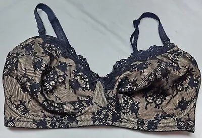 Ex M&S BEAUTIFUL NO WIRED FULL  CUP NURSING  BRACOLOR NUDE /BLACK SIZE 36DD 1428 • £6.99