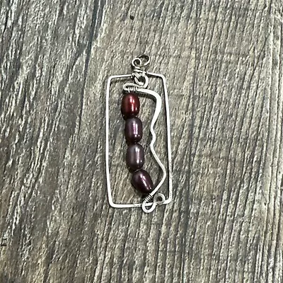 Sterling Silver 925 Pendant With Freshwater Pearls • $9.99