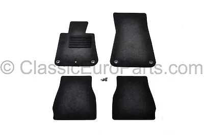 Black Antracite Non Velour Floor Mat Set For BMW E30 Cabrio Convertible Original • $499.99