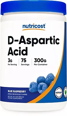 Nutricost D-Aspartic Acid 300G (Blue Raspberry) • $18.98