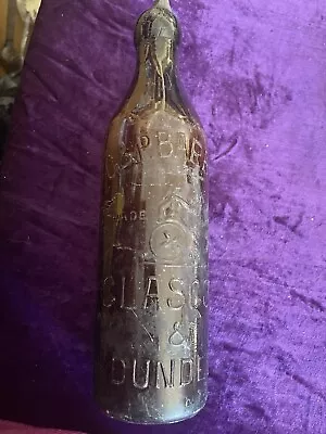£13 • Buy G & P Barrie Brown Glass Beer Bottle, Screw Top, Glasgow & Dundee, Scottish