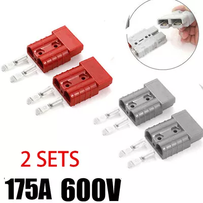 2 PCS FOR ANDERSON Plug CABLE TERMINAL BATTERY POWER CONNECTOR 175 AMP-600V • $14.97