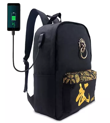 School Backpack Laptop Backpack Stylish Travel Computer Bag + USB Charging Port • $31.49
