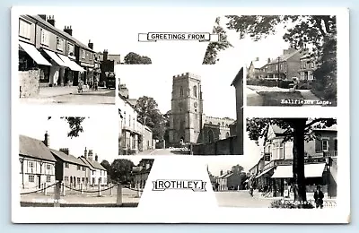 POSTCARD Rothley Near Leicester Multiview Woodgate Hallfields Lane Etc RP • £7.99