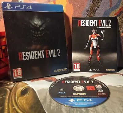 Resident Evil 2 Steelbook PS4 PAL Region Free Sony Playstation • $110