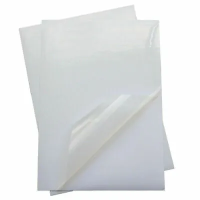 10x A4 Clear Sticker Paper Inkjet Printer Label Sheet Waterproof Quick-drying UK • £5.99