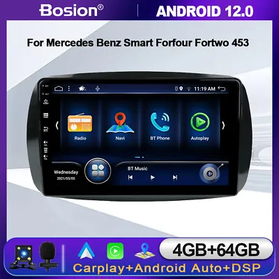 For Mercedes Benz Smart Forfour Fortwo 453 Android 12.0 Car Stereo Radio CarPlay • $237.99